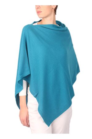 Poncho mantella modello caprese Art Tricot | 2016111TURCHESE